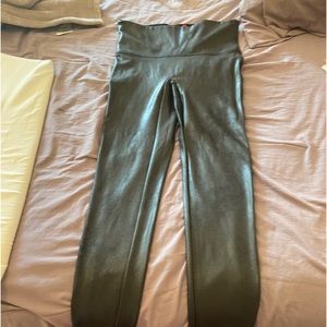 Spanx  large faux leather leggings large